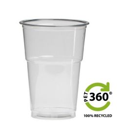 Plastic bekers recycled 0,25L