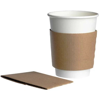 Kartonnen Sleeve voor 8oz koffiebeker - 600 st/ds.
